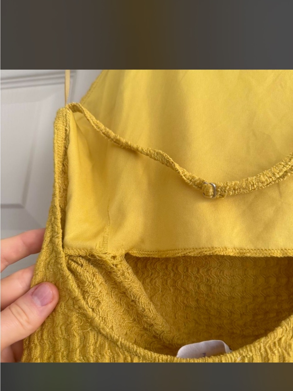 Pull & Bear Yellow High-Neck Sleeveless Maxi Dress - Picture 4 of 6